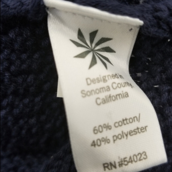 Athleta Blue Sunset Lace Up Slouchy Fit Sweater Cotton Blend Size Medium - Picture 15 of 15